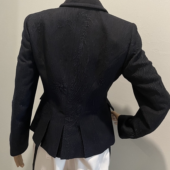 Italian Made Piazza Sempione Textured Black Jacket Size IT 42 or US 8/M … - Picture 15 of 16